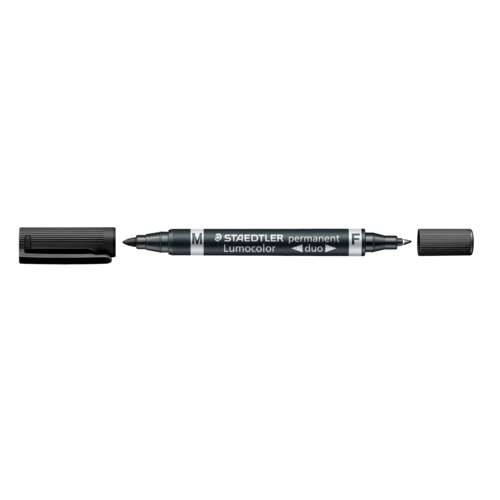 STAEDTLER® Lumocolor duo permanent Folienstifte mit 2 Spitzen, 4er-Set
