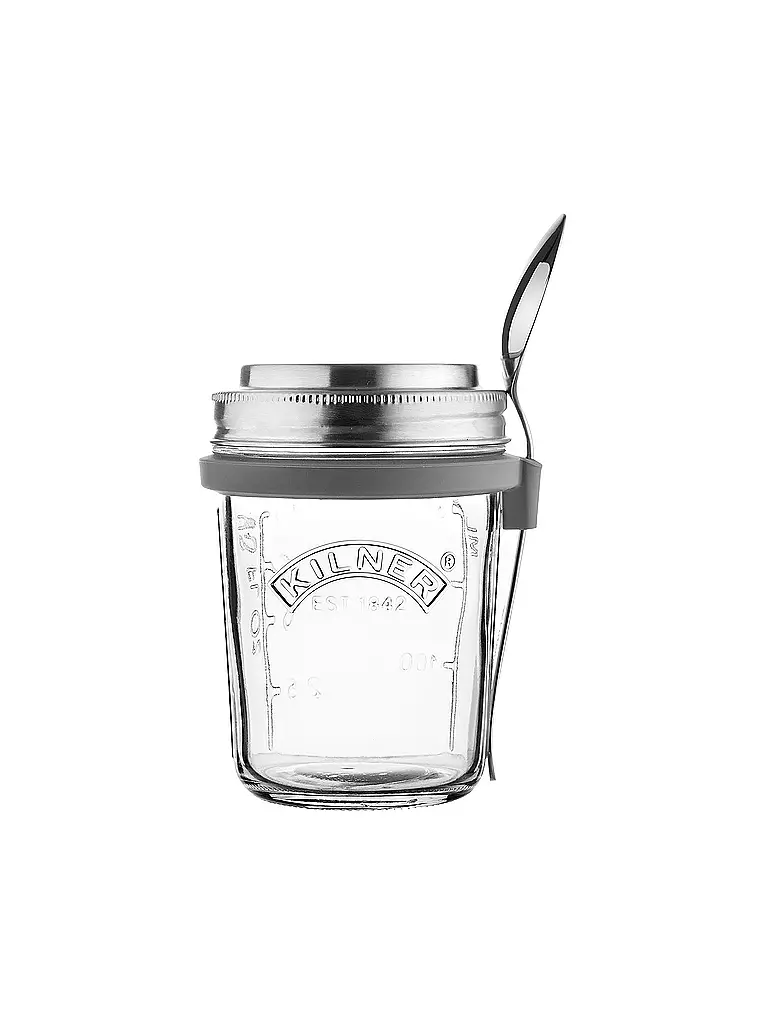 KILNER Breakfast to go jar 350ml transparent