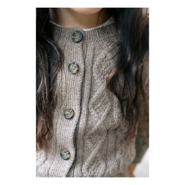 Holmm Cardigan Baby Alpaga Malden | Taupe