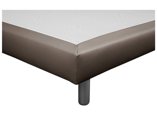 CONCEPT1 - Lit déco Cannes 160x200cm marron