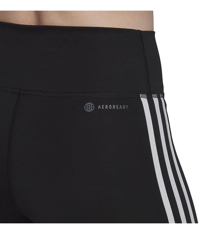adidas Women Training Essentials 3-Stripes High-Waisted Short Tights