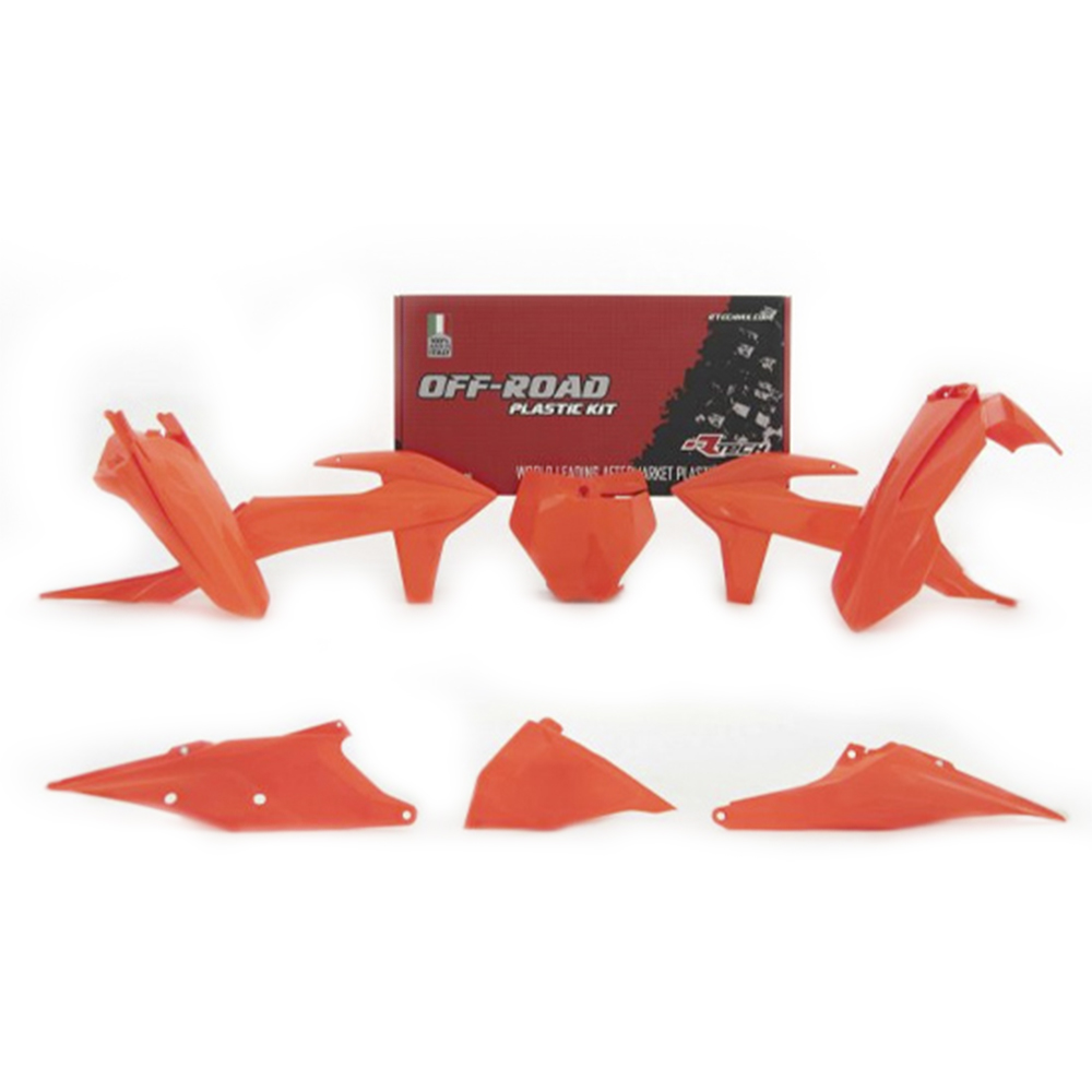 RTECHMX - Kit plastique RKITKTMAN0599 Orange fluo