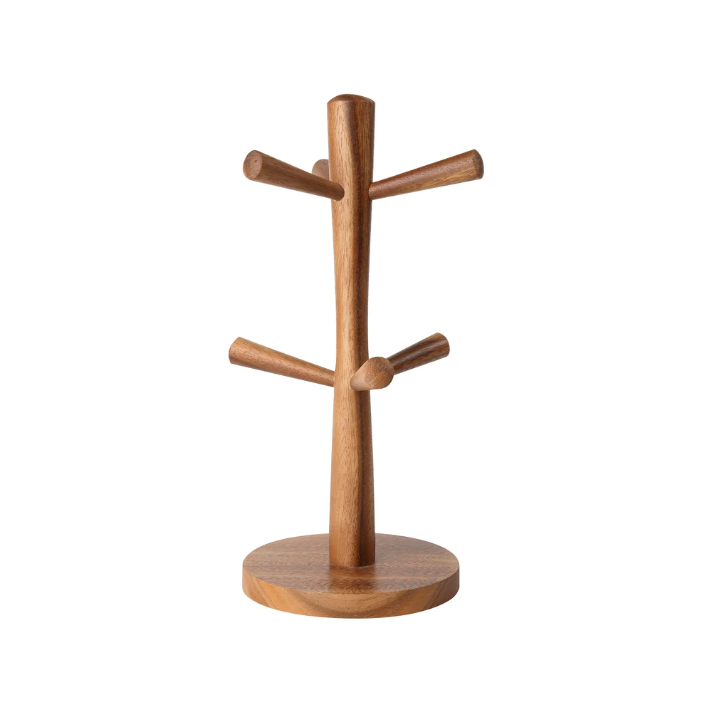Arbre à mugs hauteur 31 cm en acacia T&G Woodware