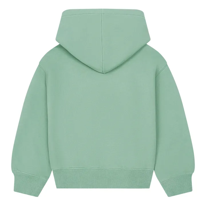 SMALLABLE BASICS Sweat Capuche Coton Bio | Sauge