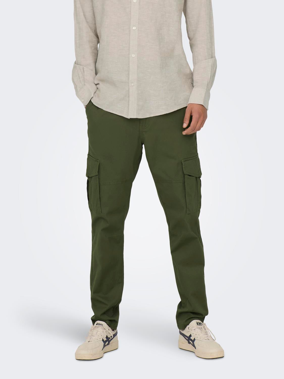 ONSDEAN Verjüngt Cargo-Hose Olive Night