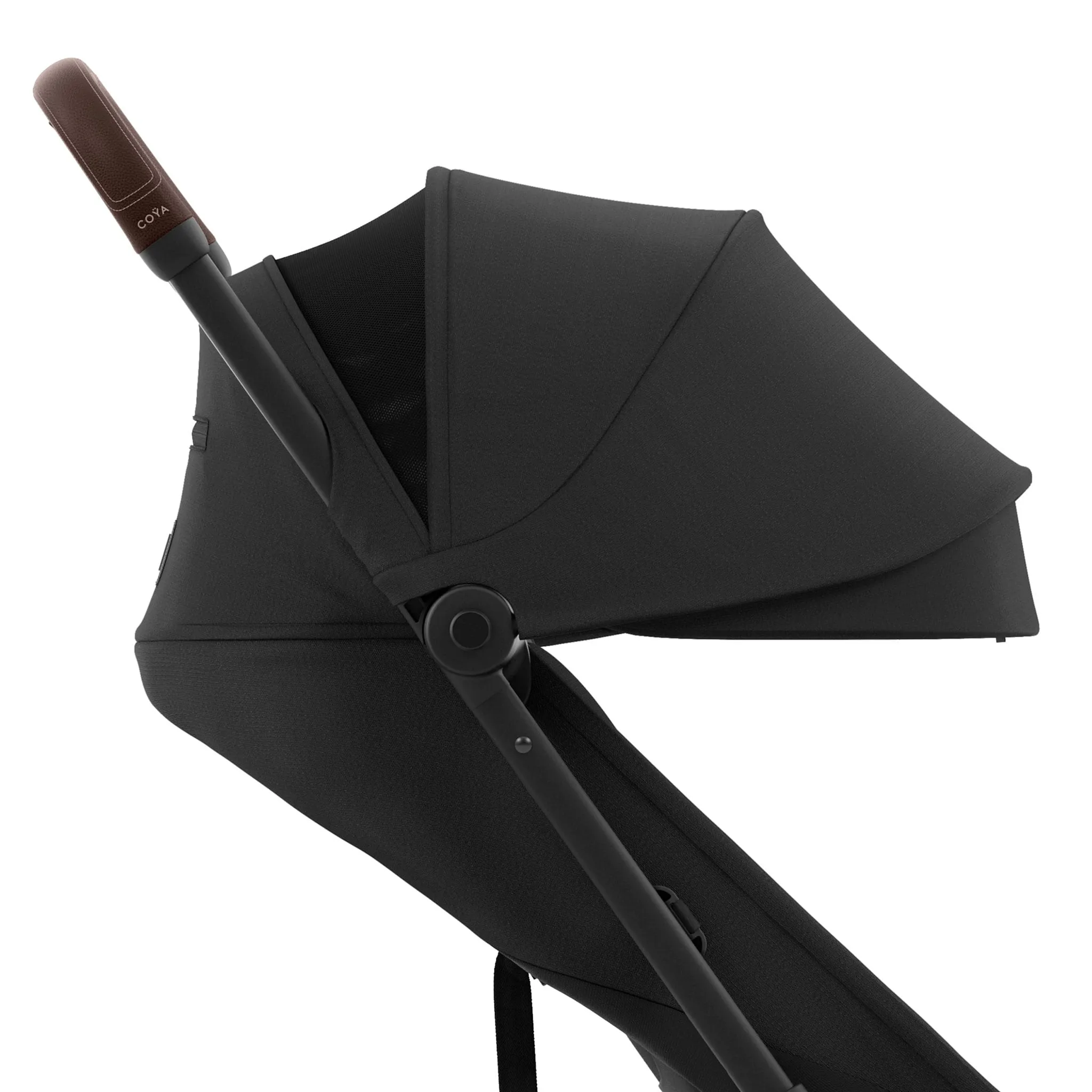 Cybex Poussette Coya - Cadre or rose avec siège noir sépia