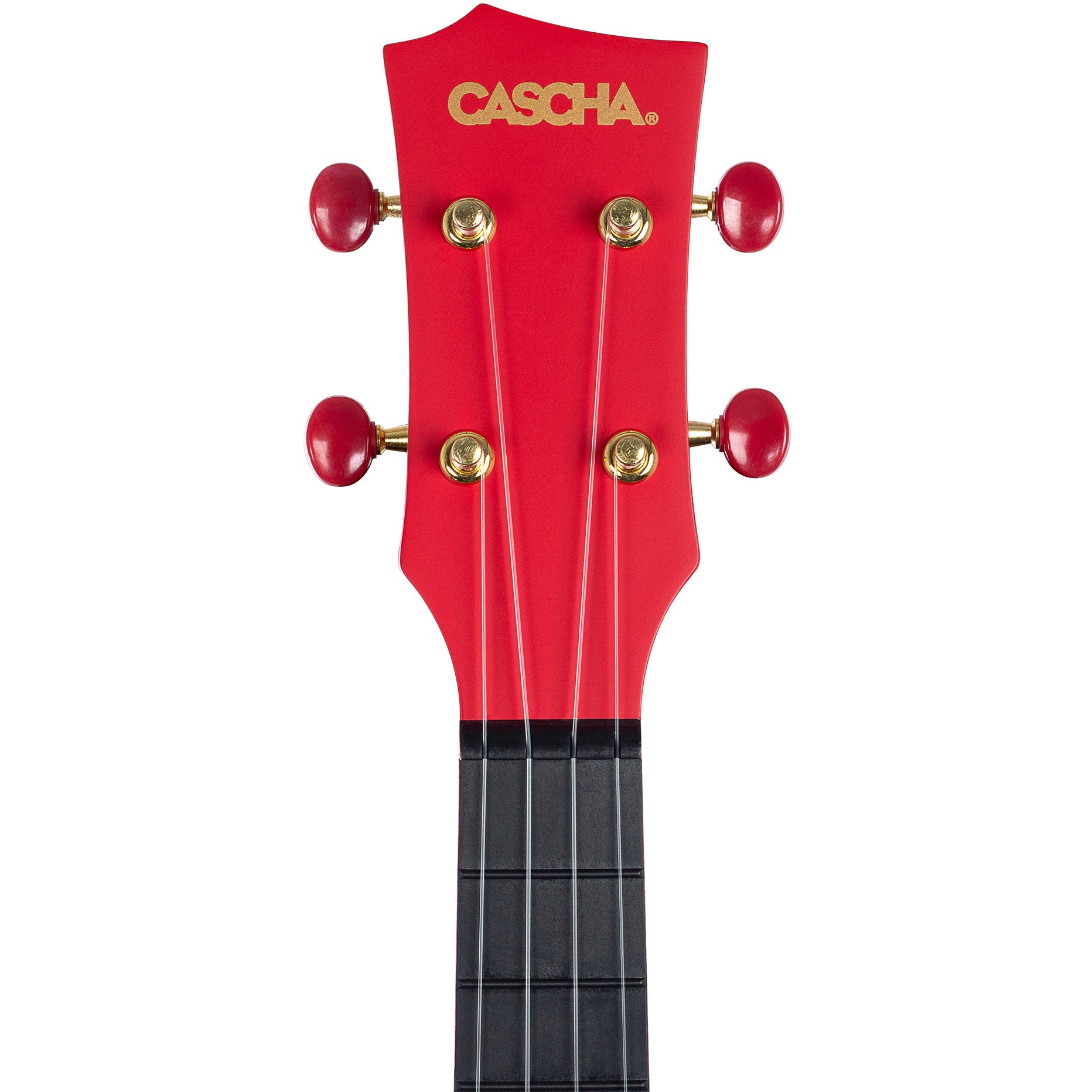 Cascha HH 2280 carbon fiber concert ukelele set rood