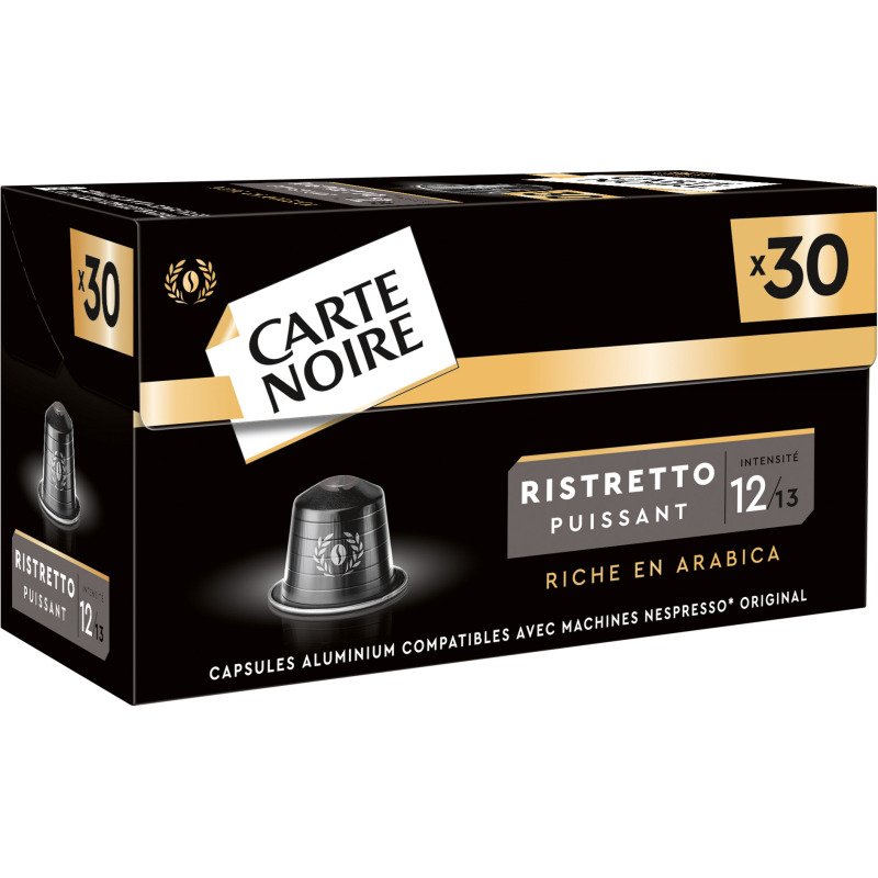 Capsules de café Carte Noire Ristretto N° 12 - Boîte de 30