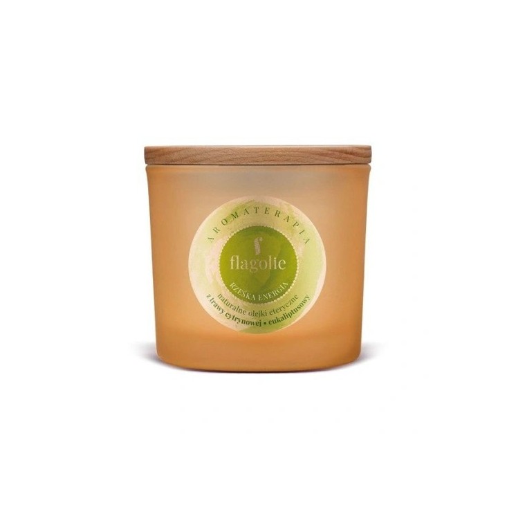 Flagolie Natuurlijke sojakaars voor aromatherapie Rześka Energia 170 g