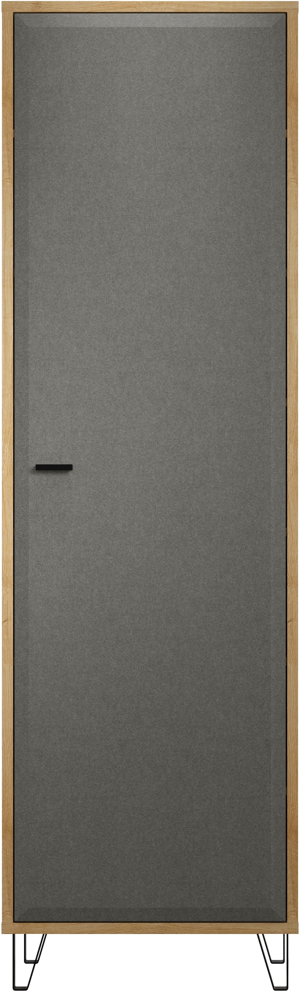 PLACES OF STYLE Garderobenschrank »Belva« 1 Stk. tlg. Flurschrank mit 5 verstellbaren Böden und ausziehbarer Kleiderstange