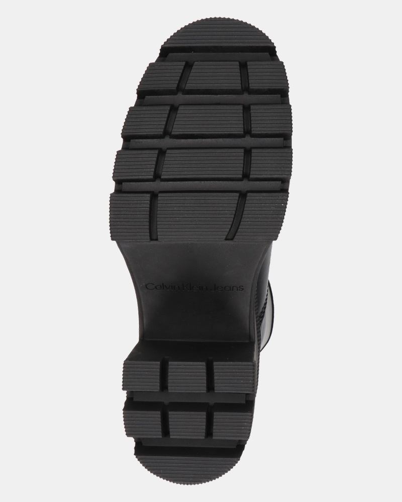 Calvin Klein Chunky Heeled Zip Rits- & gesloten boots  - zwart