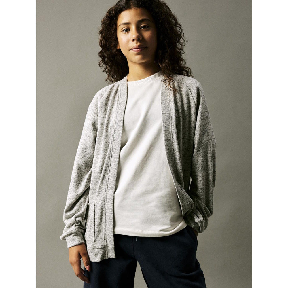 Køb Name It Grey Melange Oyaia Cardigan