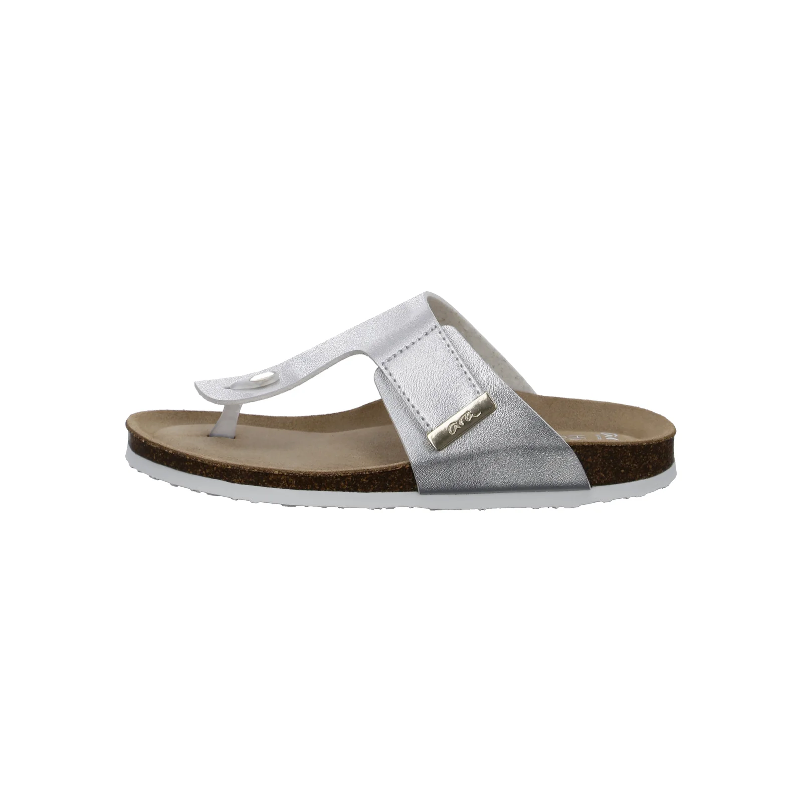 Pantolette Maui silber