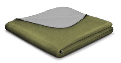 Biederlack Plaid 130 x 170 cm pesto/graphit
