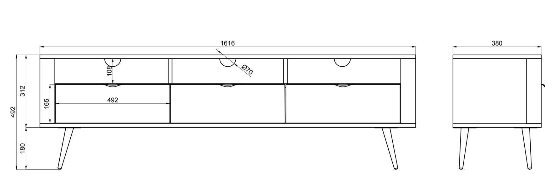 Selsey Design TV-Meubel Olivia