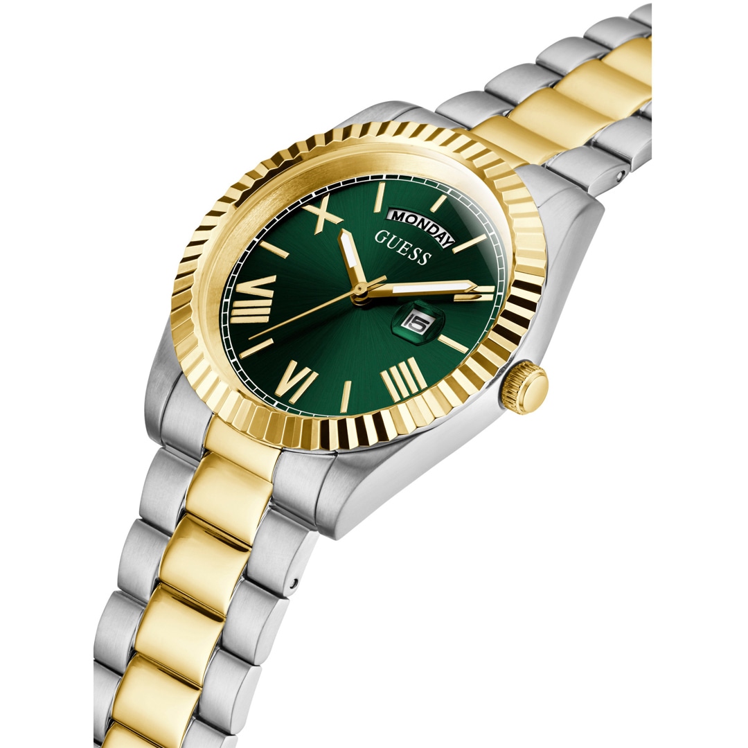 Guess Connoisseur Day Date Grün / Bicolor
