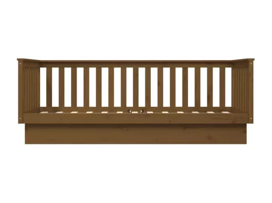 Lit de jour Marron miel 80x200 cm Bois de pin massif