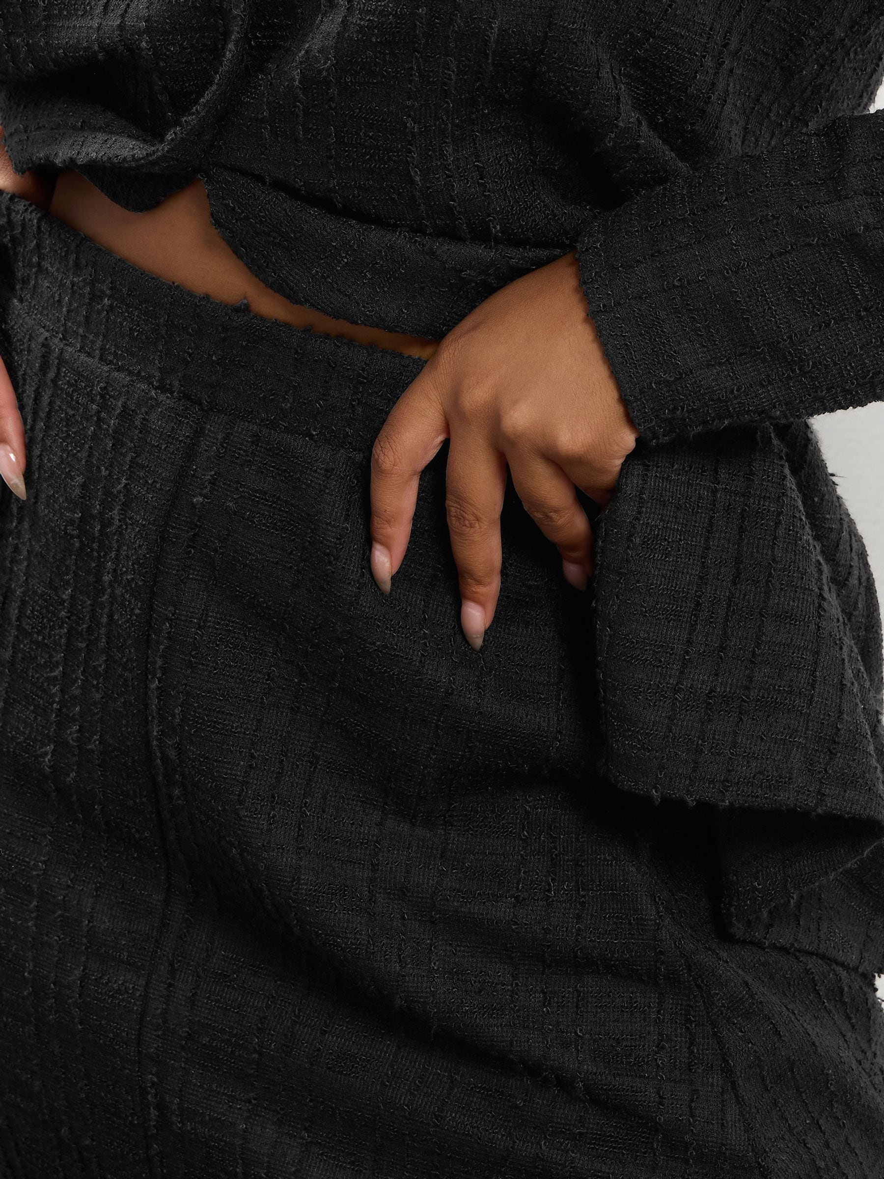 Yours Curve Bouclé mini Rok