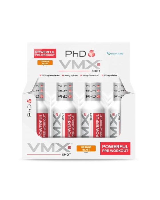 PhD VMX2 PWO Shot Orange 12x60ml