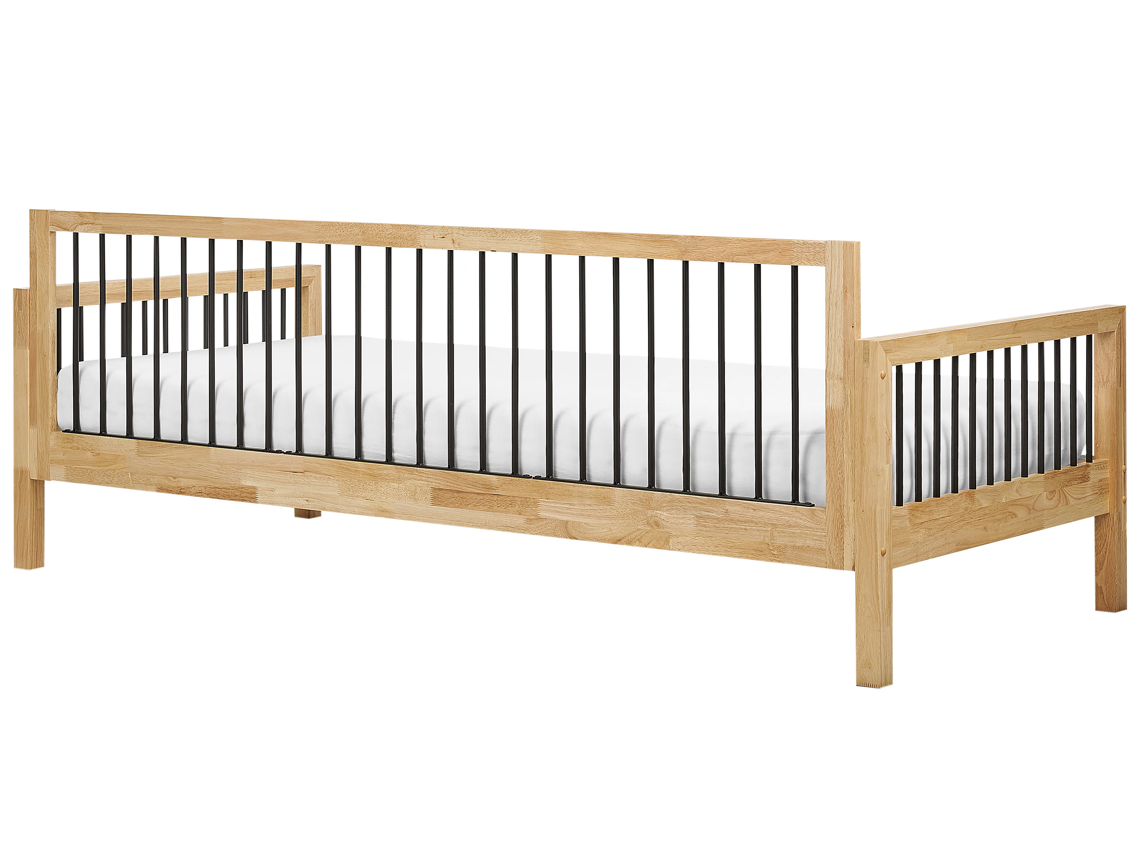 Bedbank Hout TRICOT 90 x 200 cm Lichtbruin