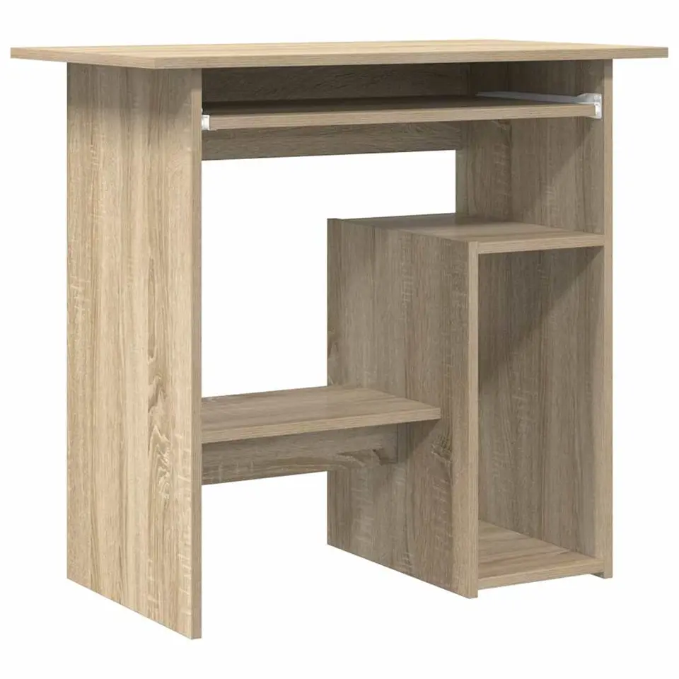 vidaXL - Bureau - Bruin - Bewerkt hout