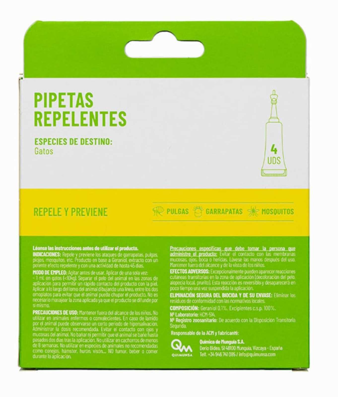 Pipetas repelentes de parasitas Dixie 4 x 2 ml