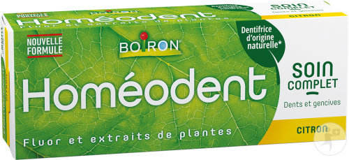 Boiron Homéodent Dentifrice Soin Complet Dents Et Gencives Citron 75ml