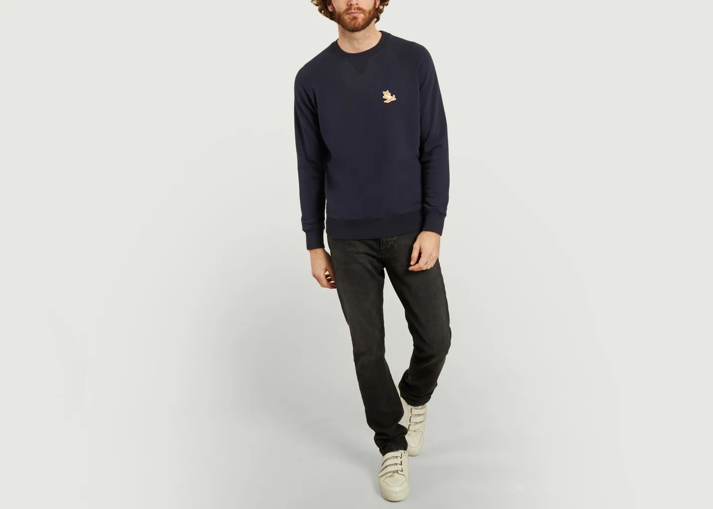 Sweatshirt classique Chillax Fox Head Patch Maison Kitsuné