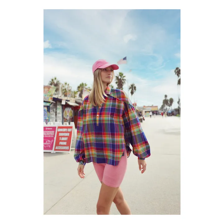 Paolina Blouse Fantasy | Bleu foncé
