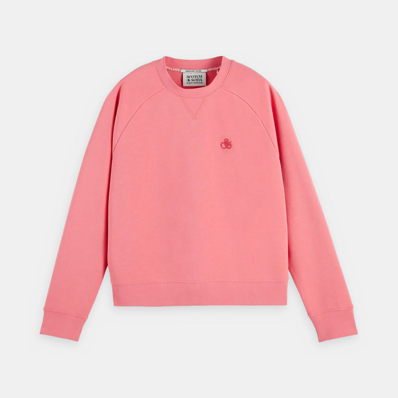 Scotch & Soda Sweat Crewneck Raglan rose