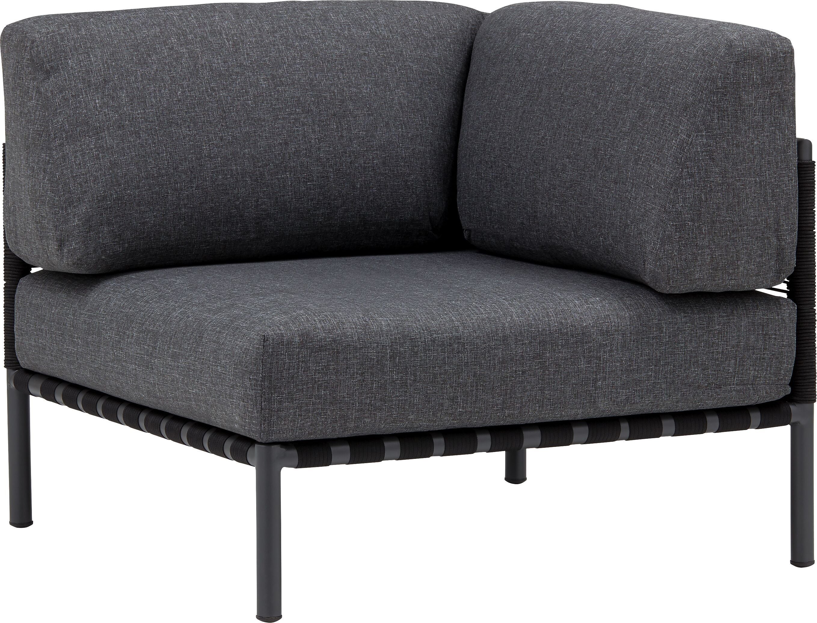 HORIZON Lounge Eckelement - Anthrazit / B: 87.0 cm x T: 87.0 cm x H: 76.0 cm