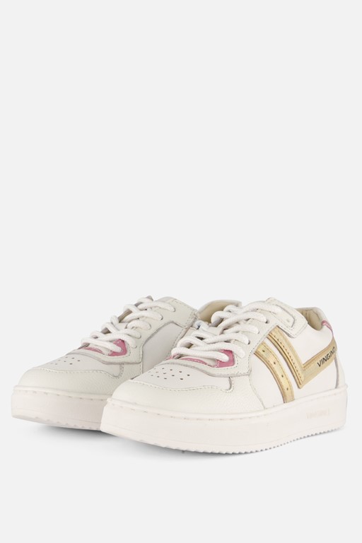 Vingino Court Lifestyle Sneakers wit Leer