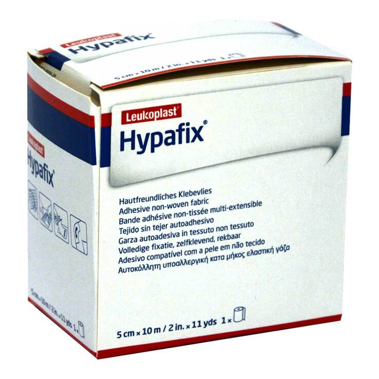 Hypafix Klebevlies hypoallergen 5 cmx10 m, 1 St