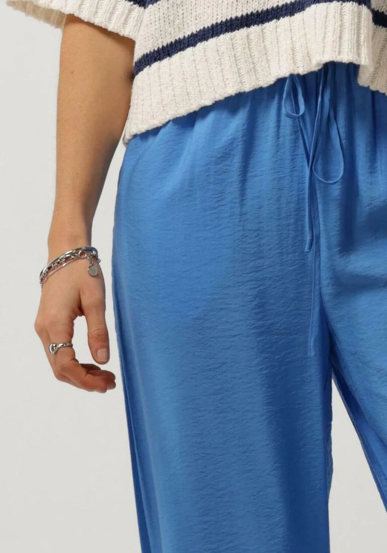 MSCH COPENHAGEN blauwe msch copenhagen wijde broek mschaudia pants