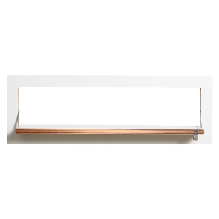 Ambivalenz - Fläpps Regal, 1 Regalboden, 80 x 27 cm, weiss