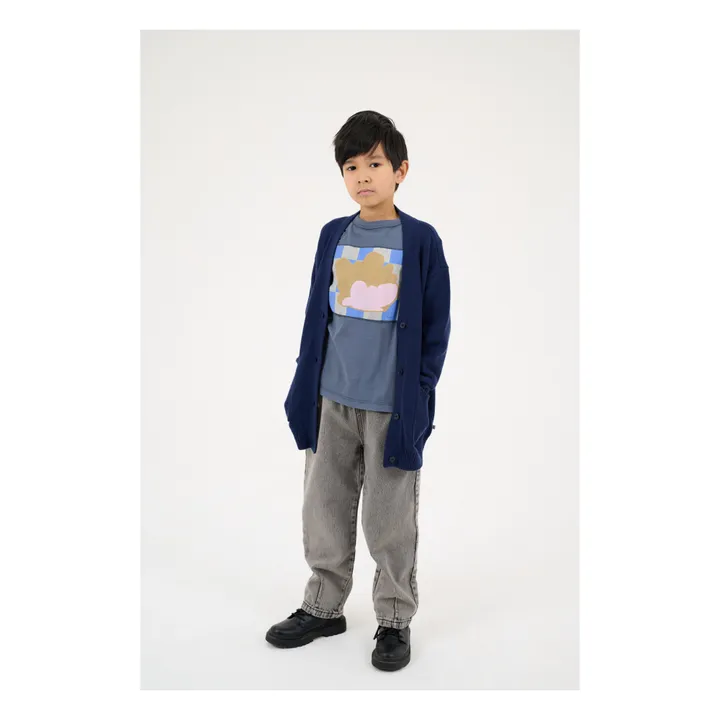 Repose AMS Cardigan Grandpa | Bleu nuit
