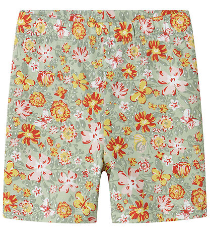 Name It Radlershorts - NmfVayo - Aqua Grau m. Blumen