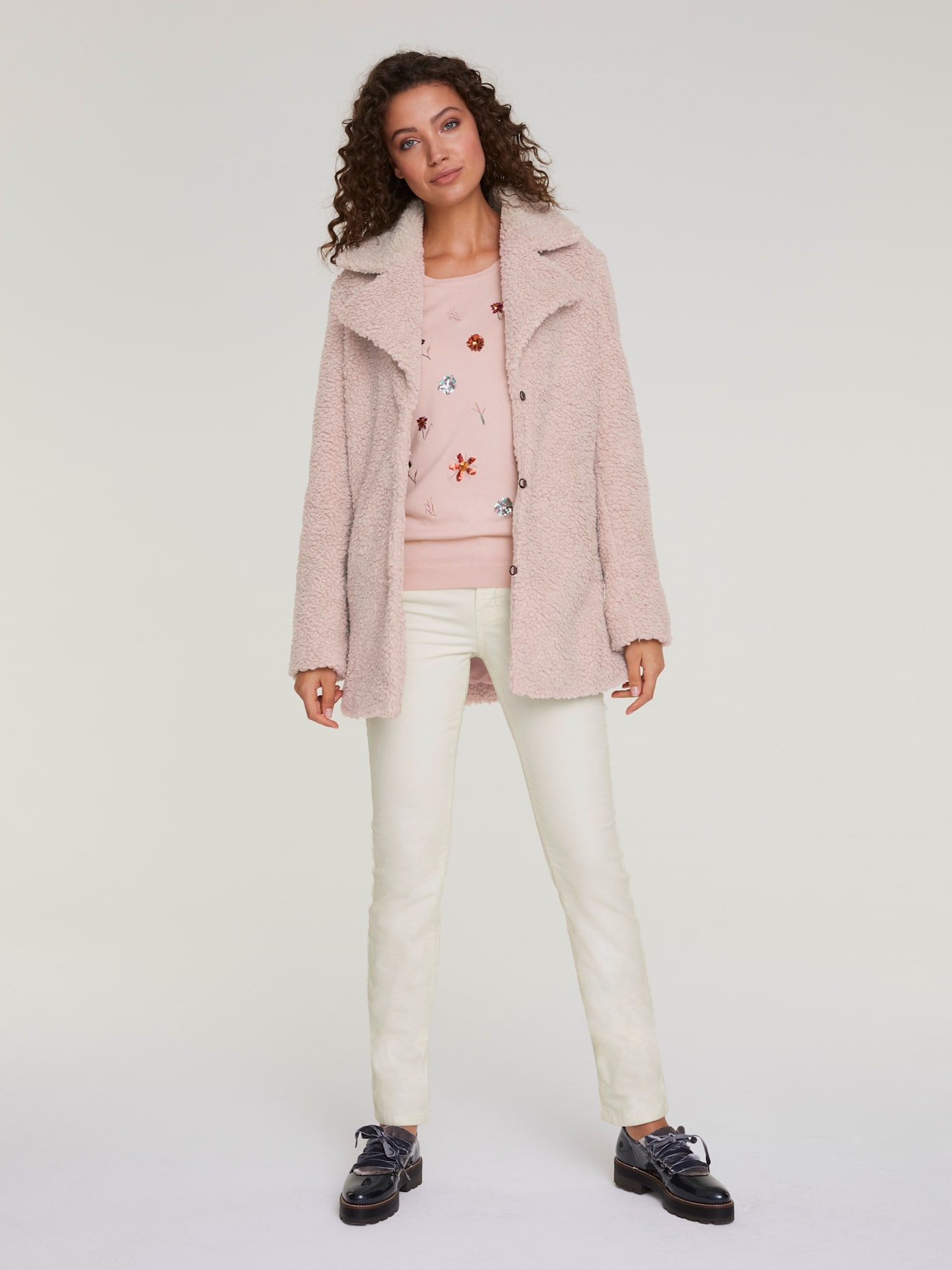 Pantalon en velours côtelé coupe droite