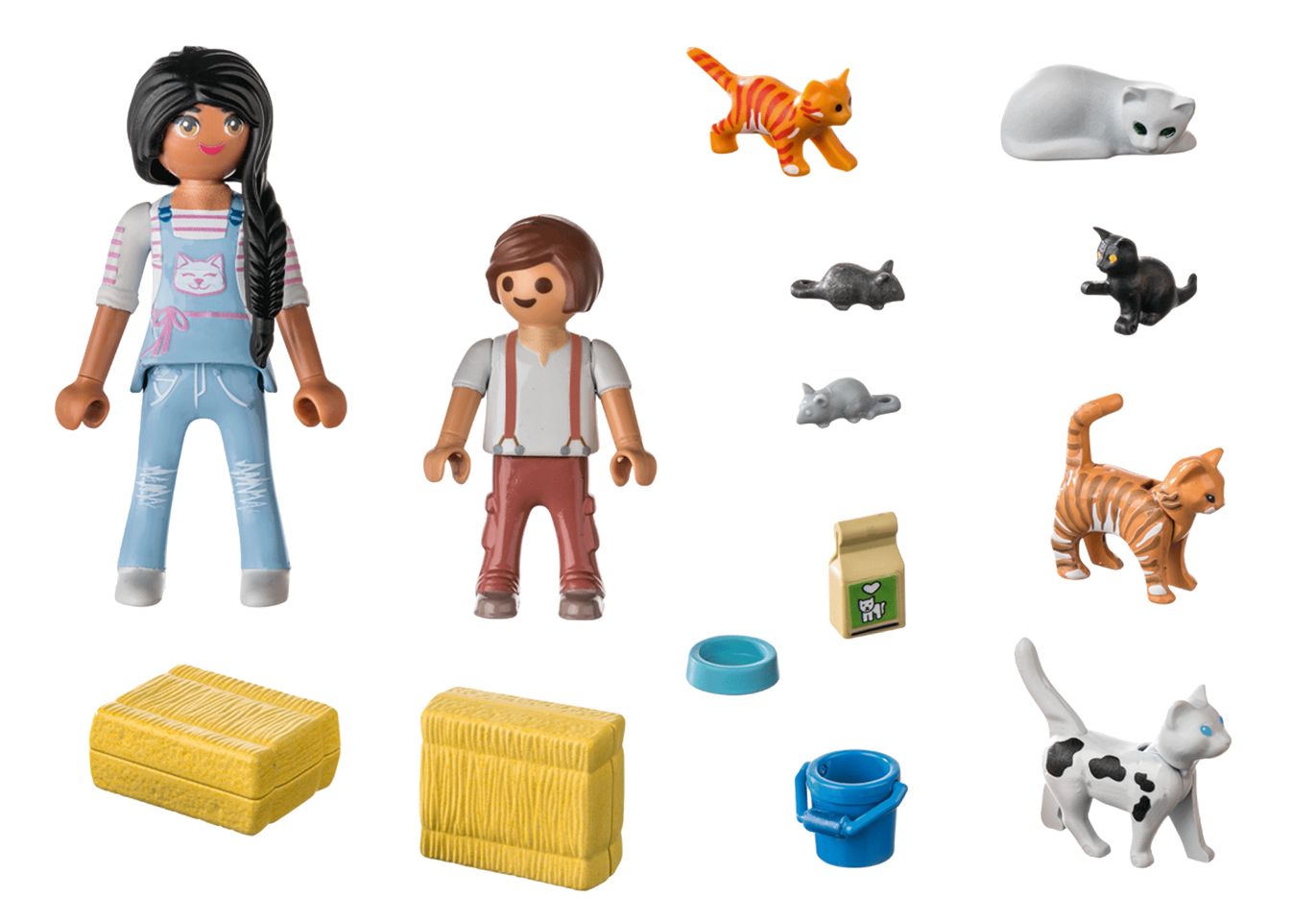 Playmobil - Kattefamilie (71309)