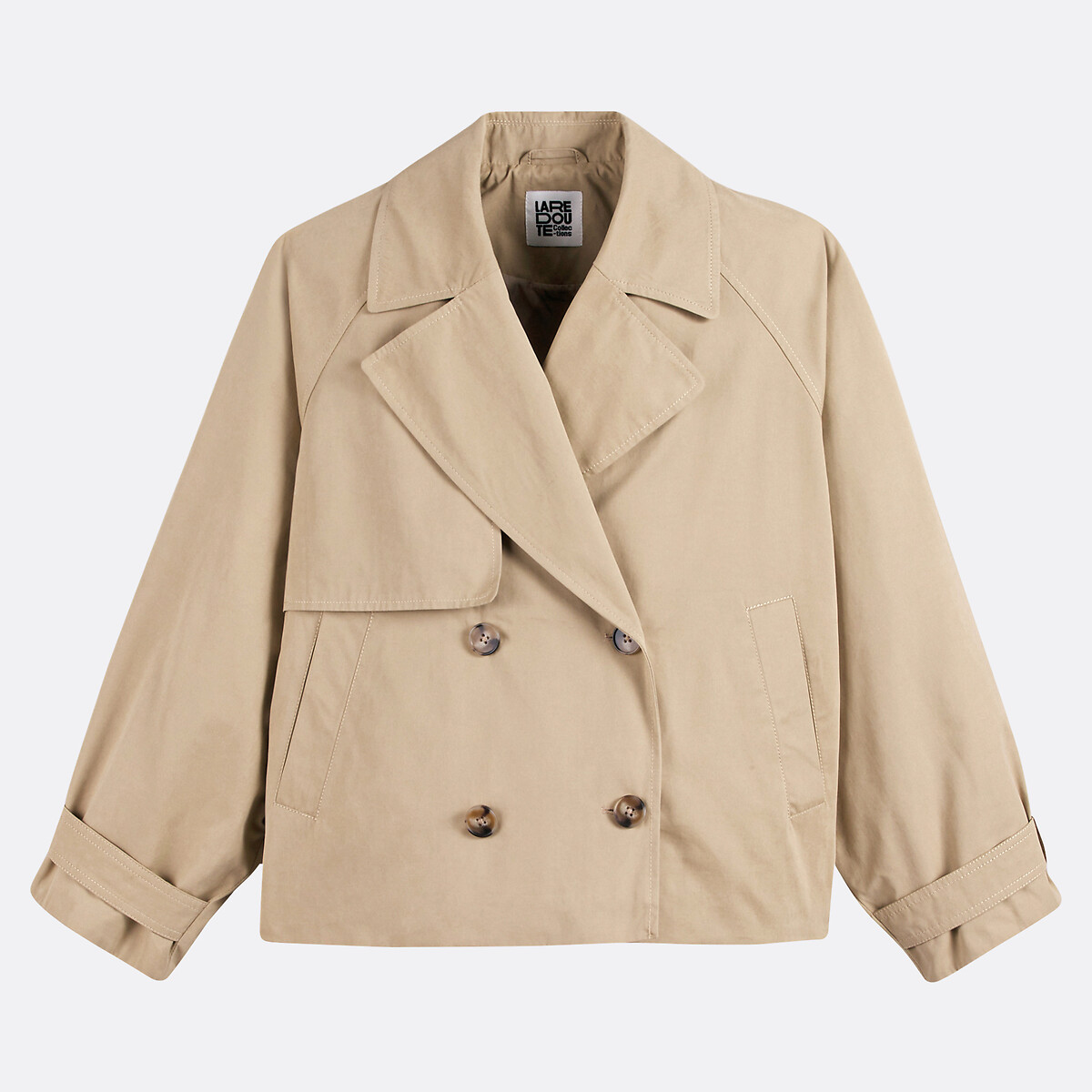 COLEÇÕES LA REDOUTE<br>Trench coat oversized curto, modelo Signature MARCELLIN