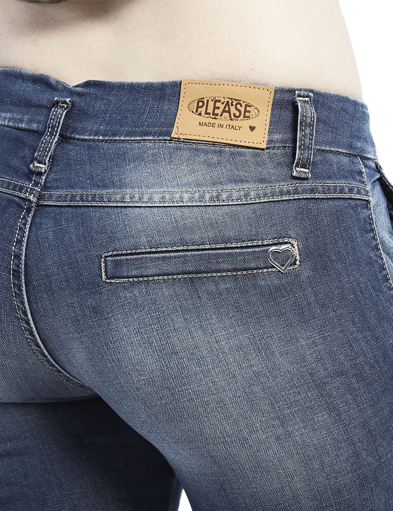 PLEASE CHINO JEAN DENIM FEMME