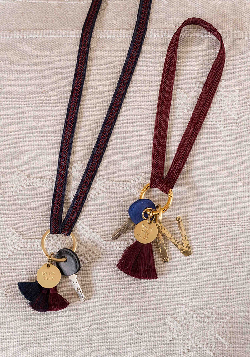 YOOMEE Mini-Schlüsselband Keychain Zahra Ruby Gold
