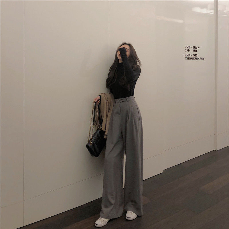 Mikiko - Wijde broek met hoge taille