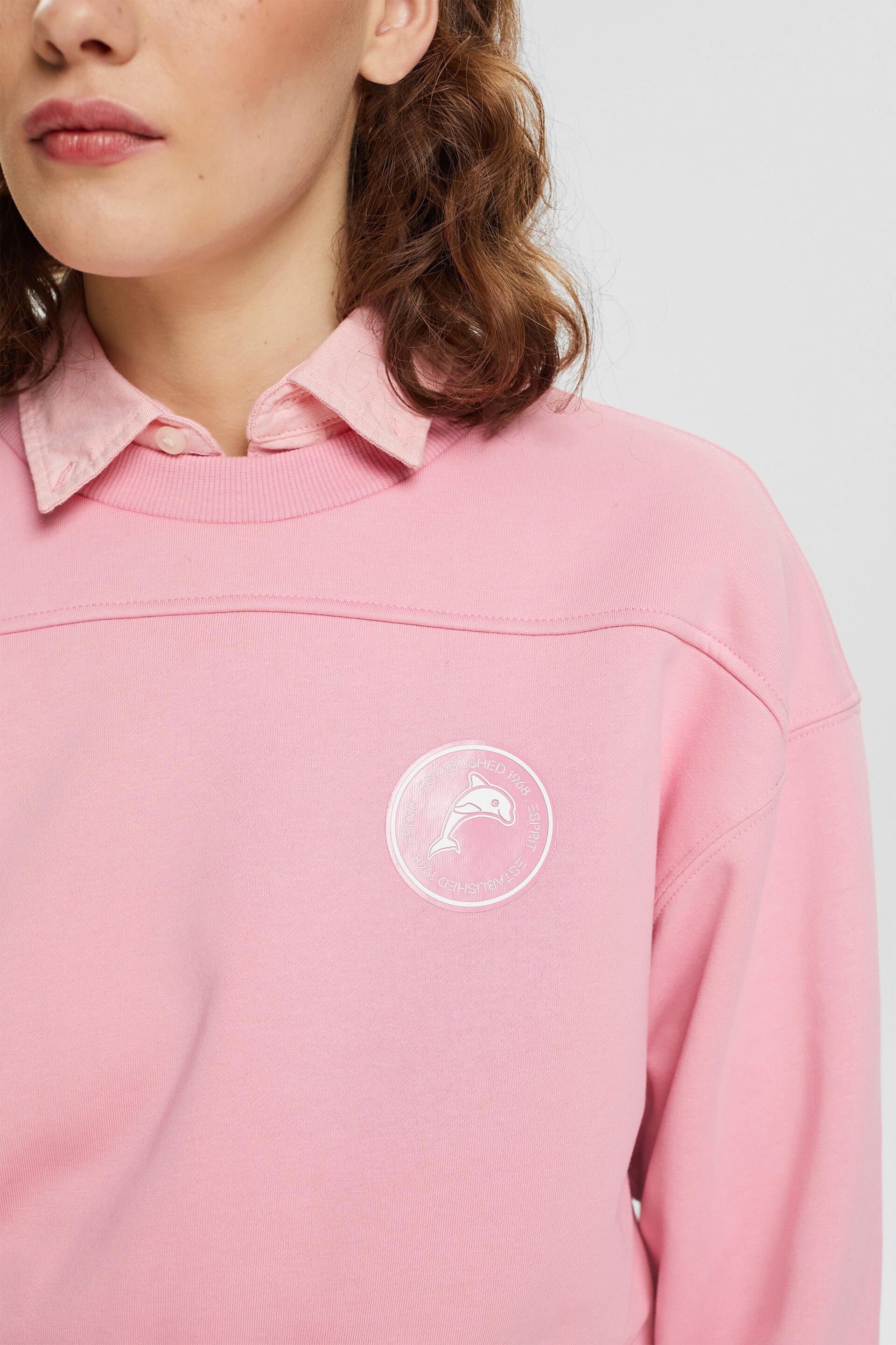 En matière recyclée le sweat-shirt court