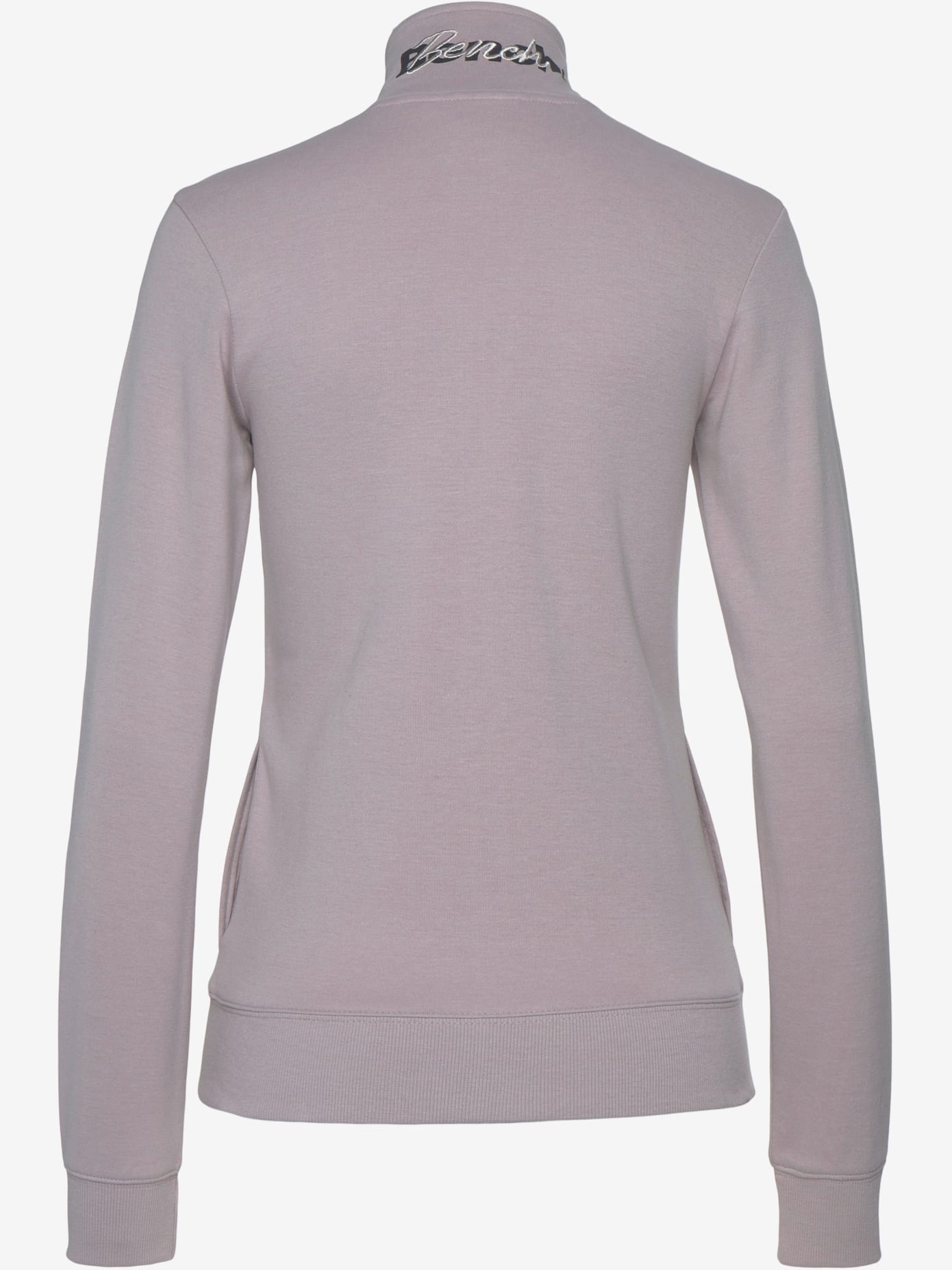 Veste sweat basique, logo imprimé et broderie