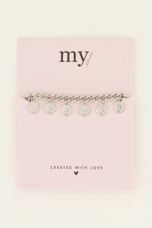 Schakelarmband met muntjes