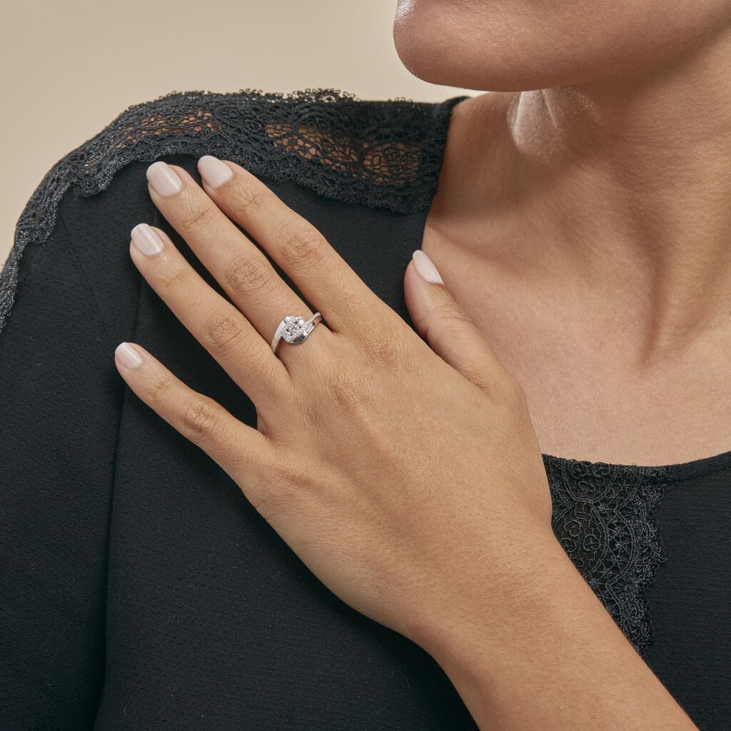 Bague Barbara Or Blanc Diamant