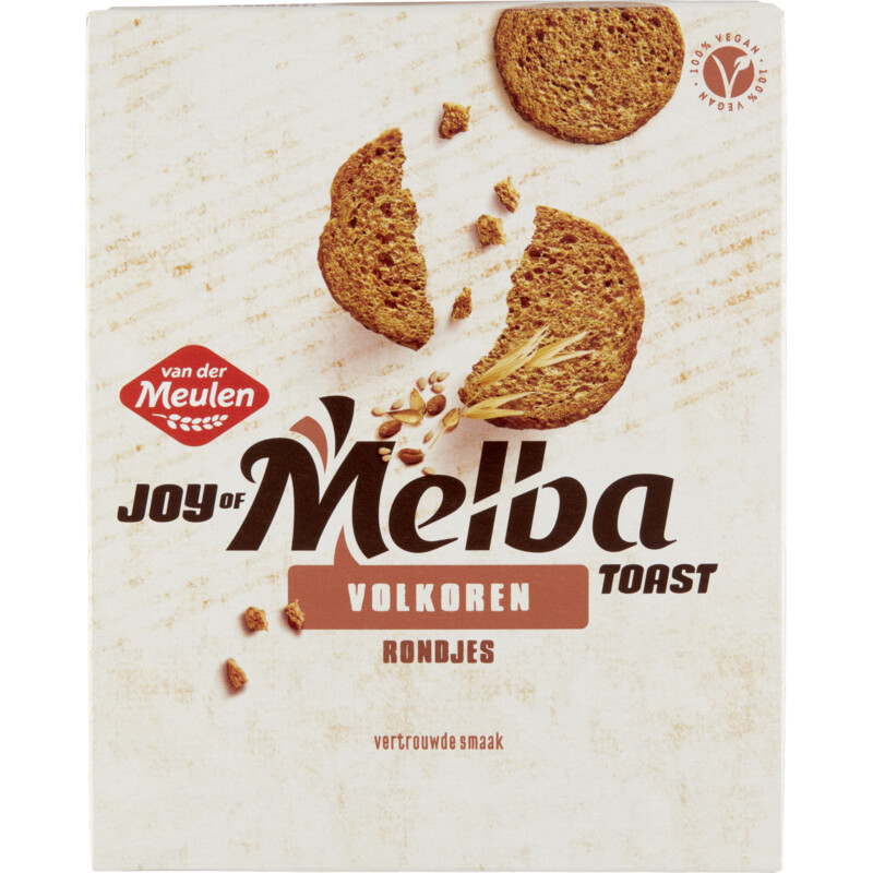 Van der Meulen Melbatoast volkoren rondjes
