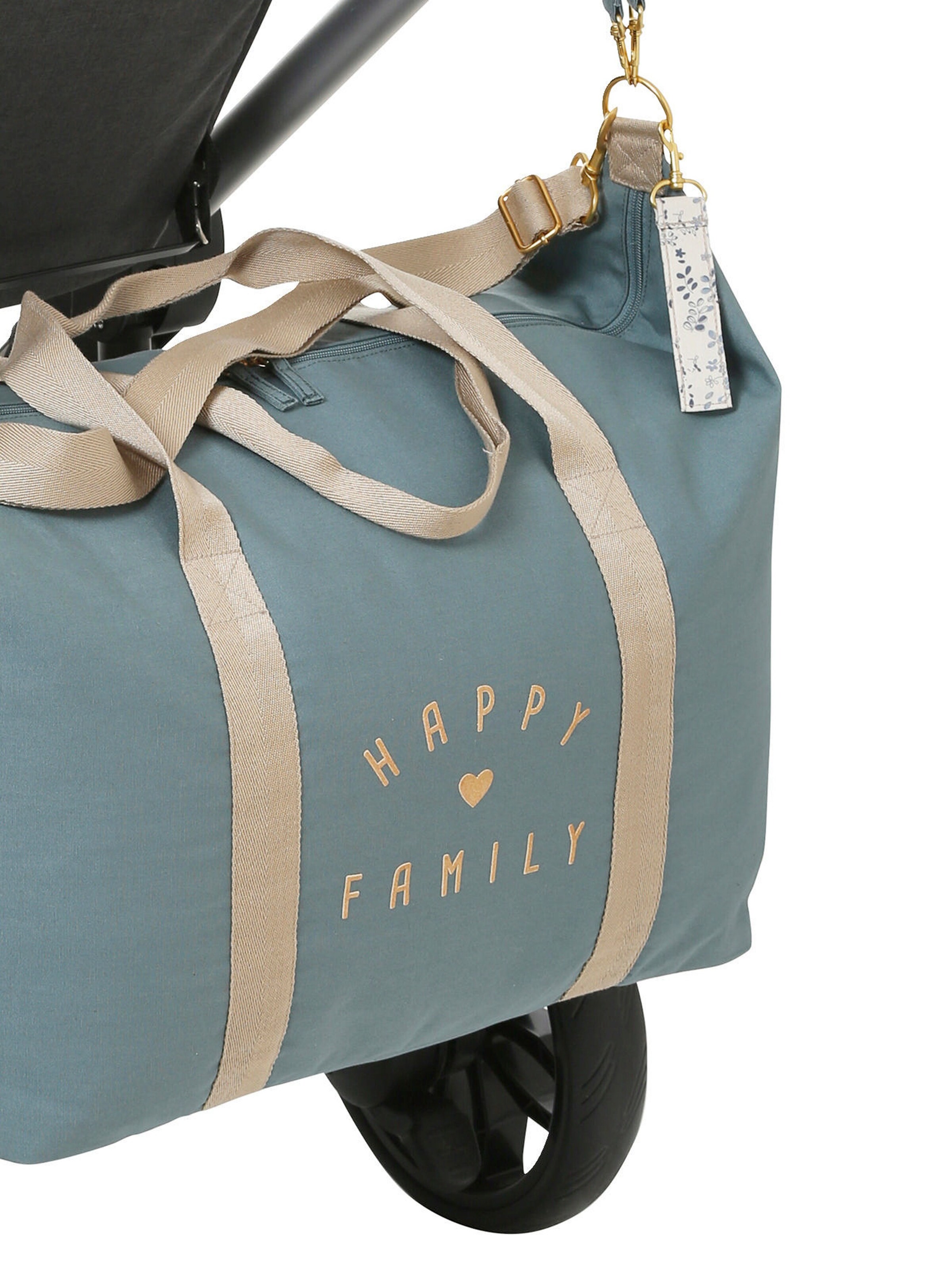 Vertbaudet Weekender Wickeltasche MALAGA aqua/happy family