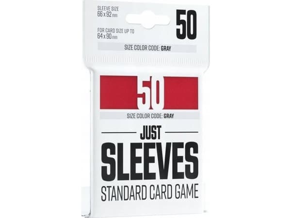 Gamegenic Gamegenic: Just Sleeves - Standard Card Game Sleeves (66x91 mm), Czerwone, 50 sztuk